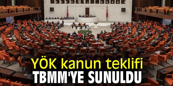 Y K Kanun Teklifi Tbmm Ye Sunuldu