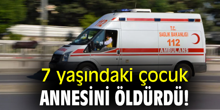 7 yaşındaki çocuk annesini öldürdü