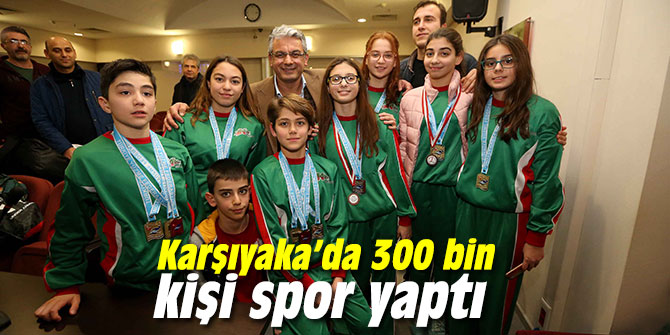 Karşıyaka’da 300 bin kişi spor yaptı