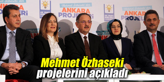 Mehmet Özhaseki projelerini açıkladı