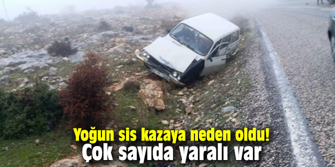 Yoğun sis kazaya neden oldu! Çok sayıda yaralı var