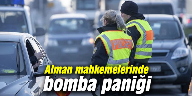 Alman mahkemelerinde bomba paniği