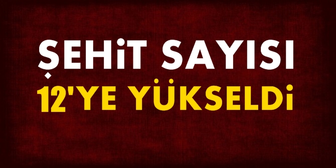 Yüreğimiz bir kez daha yandı! Şehit sayısı 12'ye yükseldi