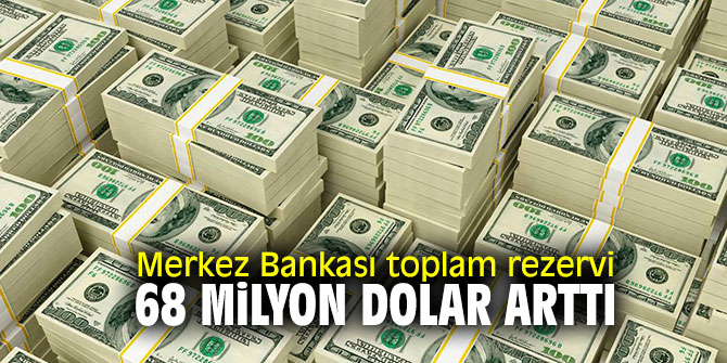 Merkez Bankası toplam rezervi 68 milyon dolar arttı