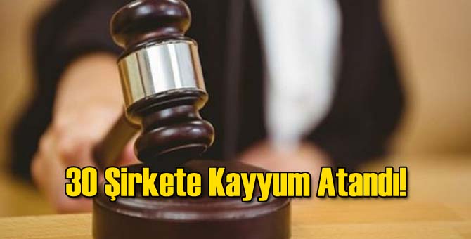 Egeli 30 Şirkete Kayyum Atandı!
