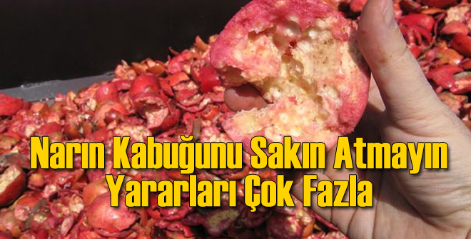 Nar Kabuğunu Asla Atmayın: Yararı Çok Fazla