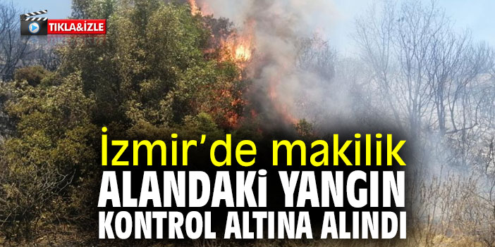 Makilik alandaki korkutan yangın kontrol altında