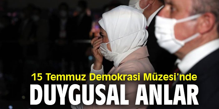 Erdoğan çifti gözyaşlarına hakim olamadı