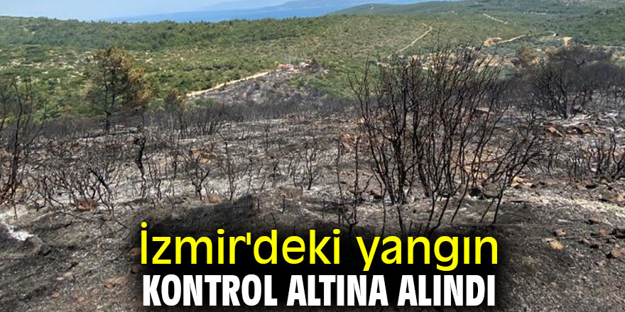 İzmir'deki yangın kontrol altına alındı