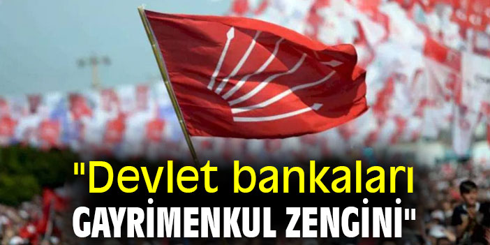 "Devlet bankaları gayrimenkul zengini"