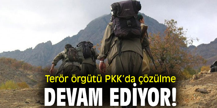 Terör örgütü PKK’da çözülme devam ediyor!