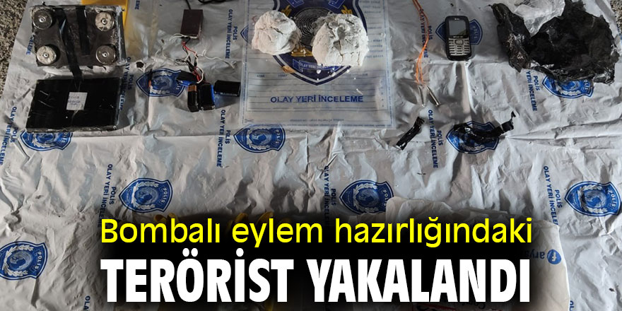 Bombalı eylem hazırlığındaydı! O terörist yakalandı