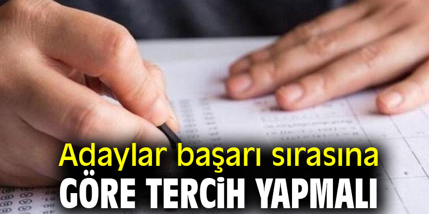 Uzmanından tercih açıklaması!