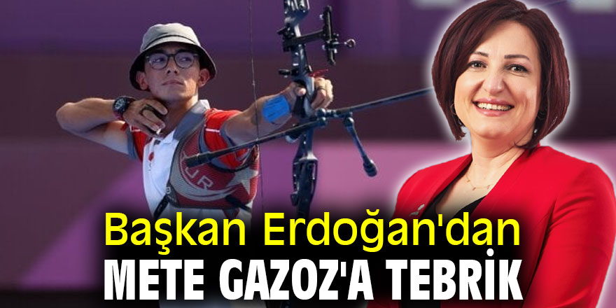 Başkan Erdoğan'dan Mete Gazoz'a tebrik