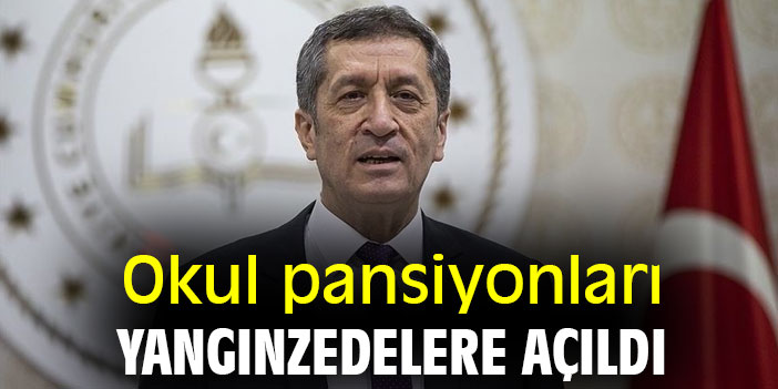 Okul pansiyonları yangınzedelere açıldı