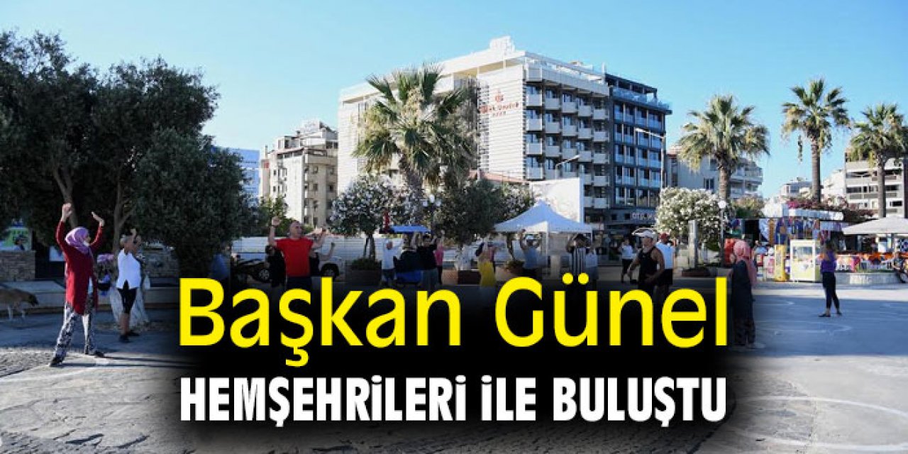 Başkan Ömer Günel, hemşehrileri ile sabah sporunda buluştu.