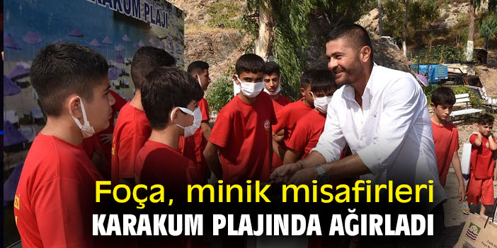 Foça, minik misafirleri Karakum Plajı'nda ağırladı