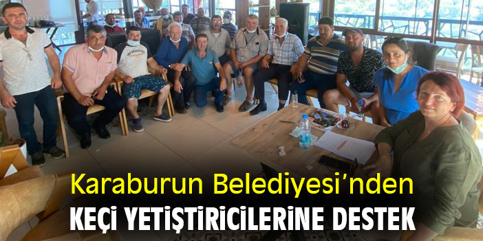 Karaburun Belediyesi'nden keçi yetiştiricilerine destek