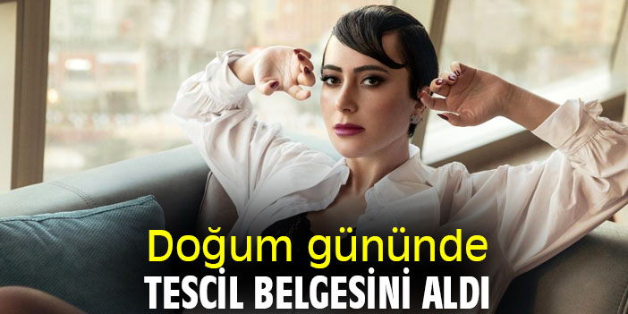 Doğum gününde tescil belgesini aldı