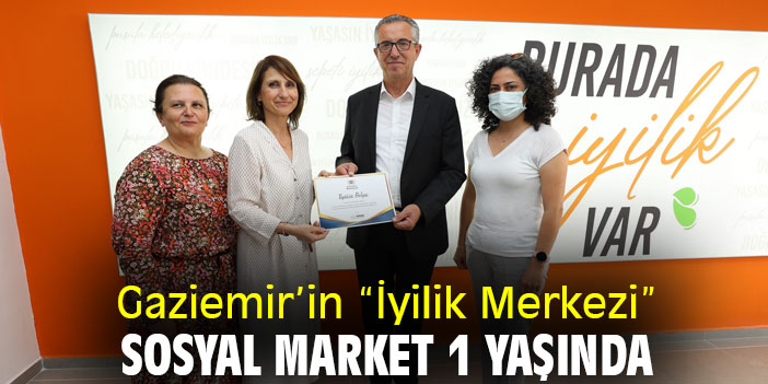 Gaziemir’in “İyilik Merkezi” Sosyal Market 1 yaşında