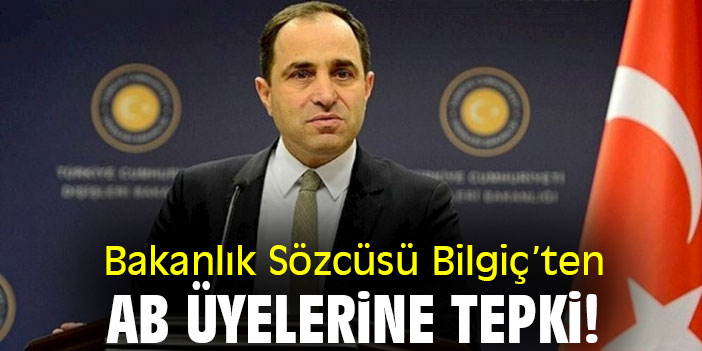 Bakanlık Sözcüsü Bilgiç'ten AB üyelerine tepki!