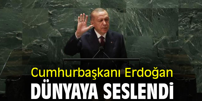 Cumhurbaşkanı Erdoğan dünyaya seslendi