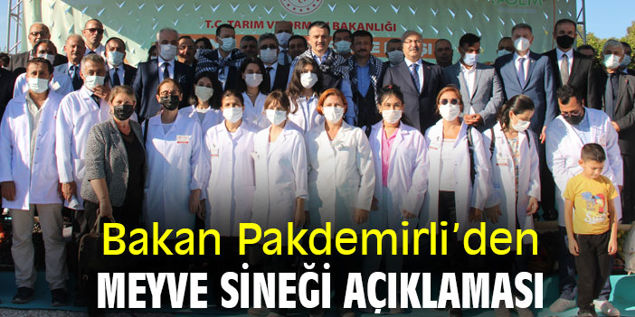 Bakan Pakdemirli'den meyve sineği açıklaması