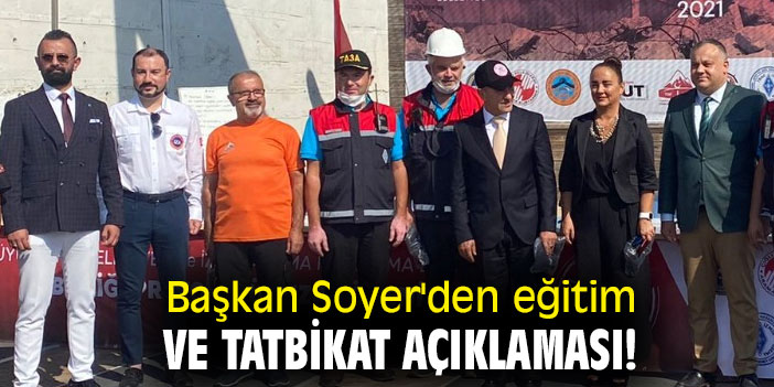 Başkan Soyer'den eğitim ve tatbikat açıklaması!