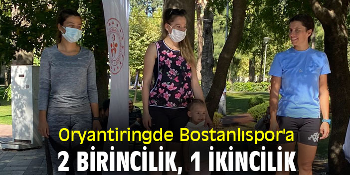 Oryantiringde Bostanlıspor'a 2 birincilik, 1 ikincilik