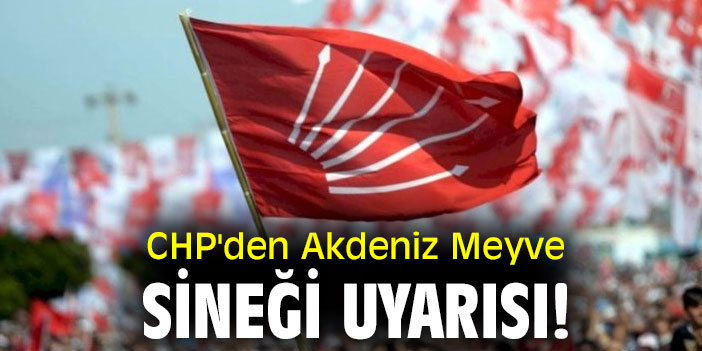 CHP'den Akdeniz Meyve Sineği uyarısı!