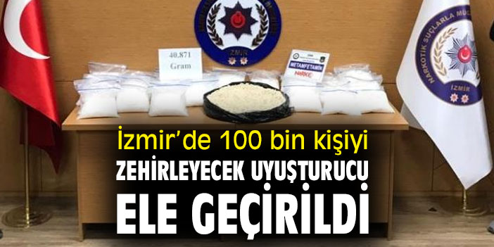 İzmir’de uyuşturucu operasyonu!