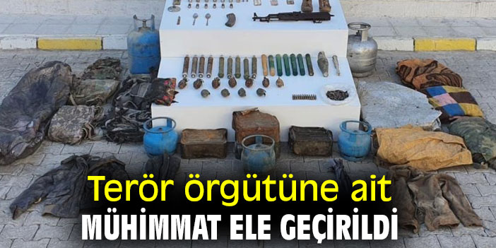Terör örgütüne ait mühimmat ele geçirildi