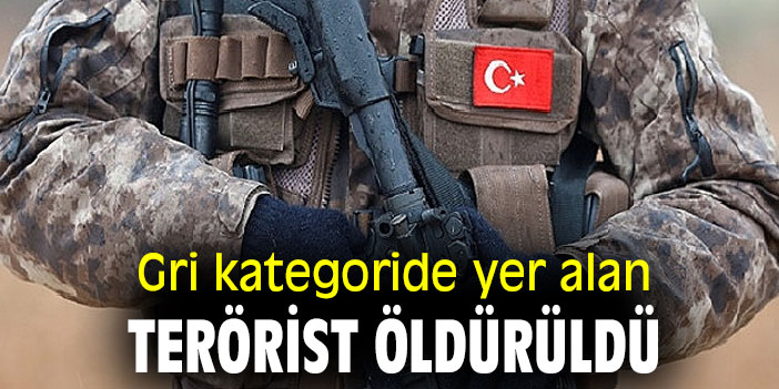 Bakanlık açıkladı! Gri kategoride yer alan terörist öldürüldü