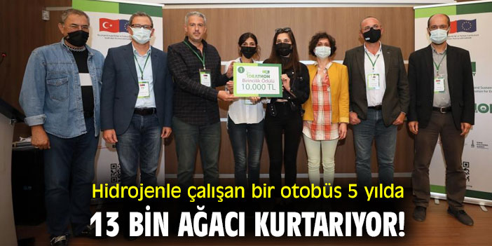 Hidrojenle çalışan bir otobüs 5 yılda 13 bin ağacı kurtarıyor!