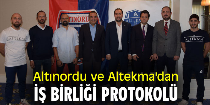 Altınordu ve Altekma'dan iş birliği protokolü
