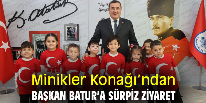 Minikler Konağı’ndan Başkan Batur’a sürpriz ziyaret