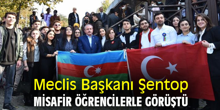 Meclis Başkanı Şentop, misafir öğrencilerle görüştü