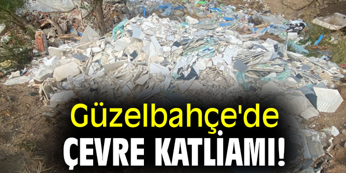 Güzelbahçe'de çevre katliamı!