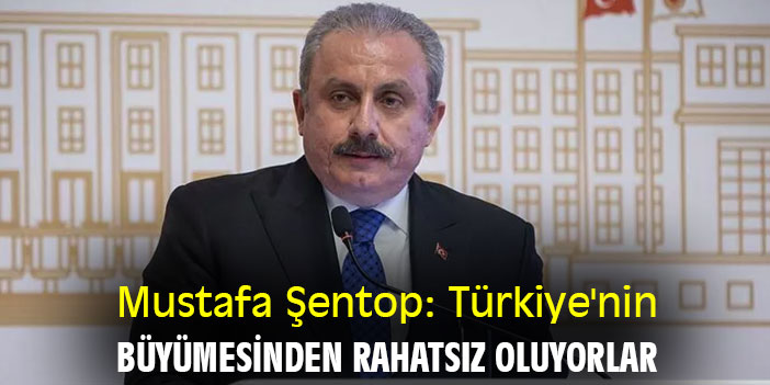 Mustafa Şentop: Türkiye'nin büyümesinden rahatsız oluyorlar