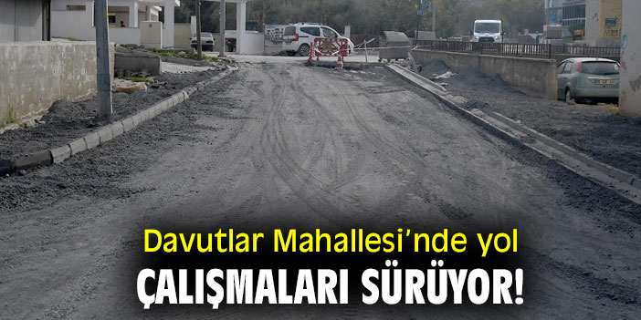 Davutlar Mahallesi’nde yol çalışmaları sürüyor!