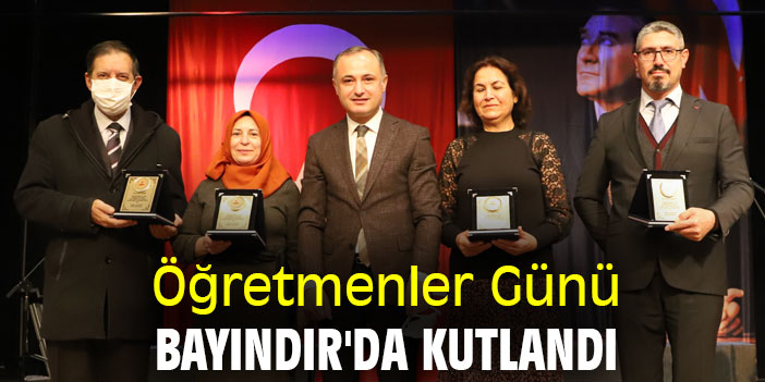 Öğretmenler Günü Bayındır'da kutlandı