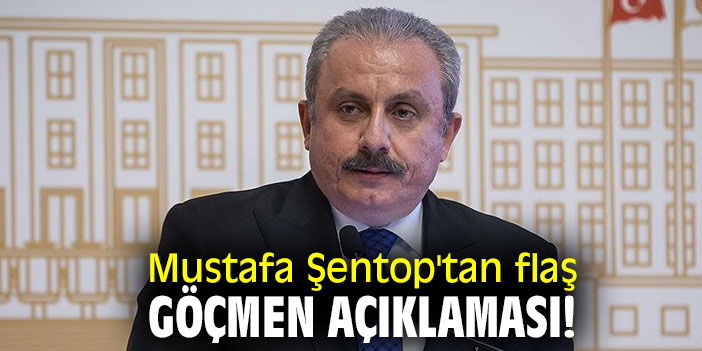 Mustafa Şentop'tan flaş göçmen açıklaması!