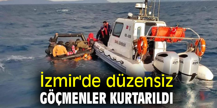 İzmir'de düzensiz göçmenler kurtarıldı