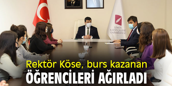 Rektör Köse, burs kazanan öğrencileri ağırladı