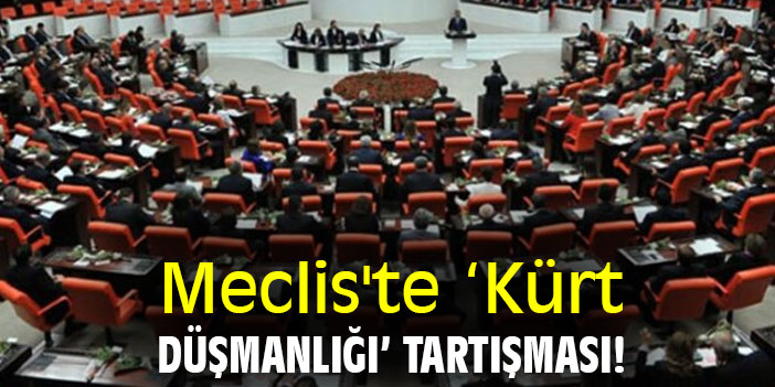 Meclis'te ‘Kürt düşmanlığı’ tartışması!