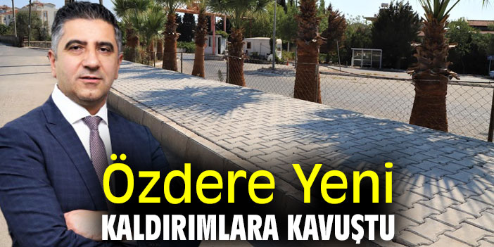 Özdere Yeni  Kaldırımlara Kavuştu