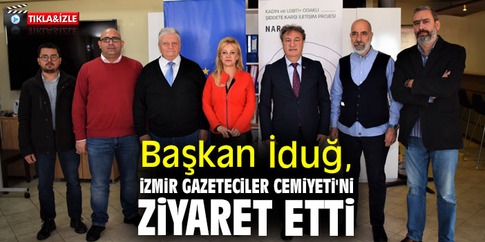 Başkan İduğ, İzmir Gazeteciler Cemiyeti'ni ziyaret etti