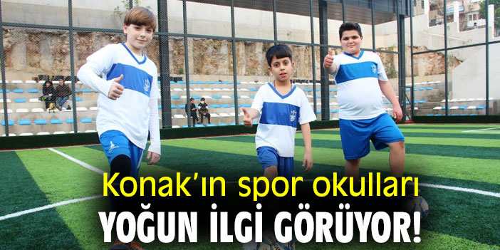 Konak’ın spor okulları yoğun ilgi görüyor!