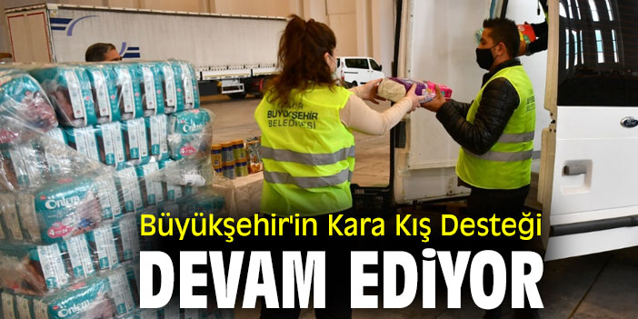 Büyükşehir'in Kara Kış Desteği devam ediyor
