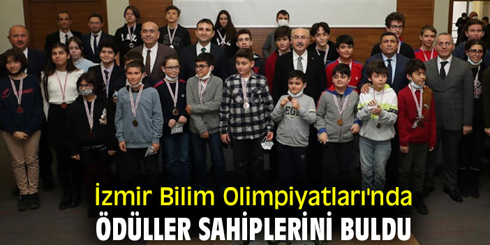 İzmir Bilim Olimpiyatları'nda ödüller sahiplerini buldu